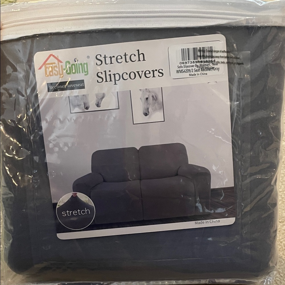Dark Gray Stretch Slipcovers